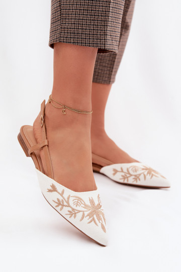 Sandales femme plates avec brides couleur marron Grelia 2