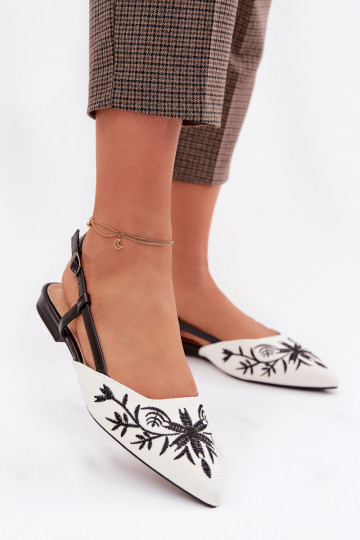 Sandales femme plates avec brides couleur noire Grelia 2