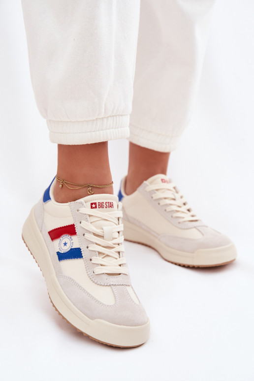 Chaussures modèle baskets Féminin Big Star TT274161 beige