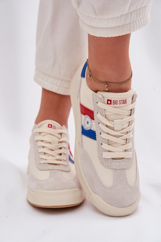 Chaussures modèle baskets Féminin Big Star TT274161 beige