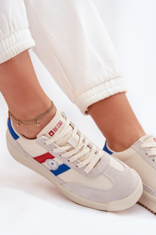 Chaussures modèle baskets Féminin Big Star TT274161 beige