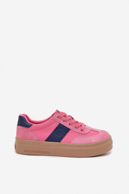 en daim Chaussures modèle baskets Féminin Big Star TT274164 couleur rose