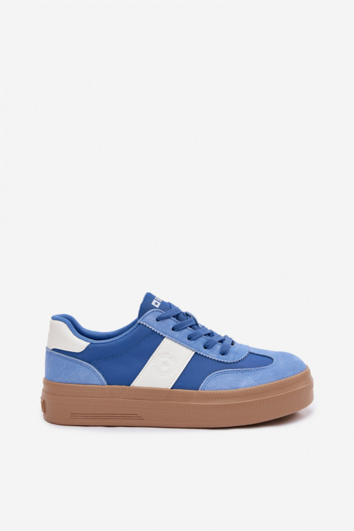 en daim Chaussures modèle baskets Féminin Big Star TT274165 couleur bleue