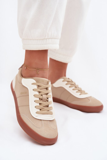 Chaussures modèle baskets Féminin Big Star TT274420 beige 2