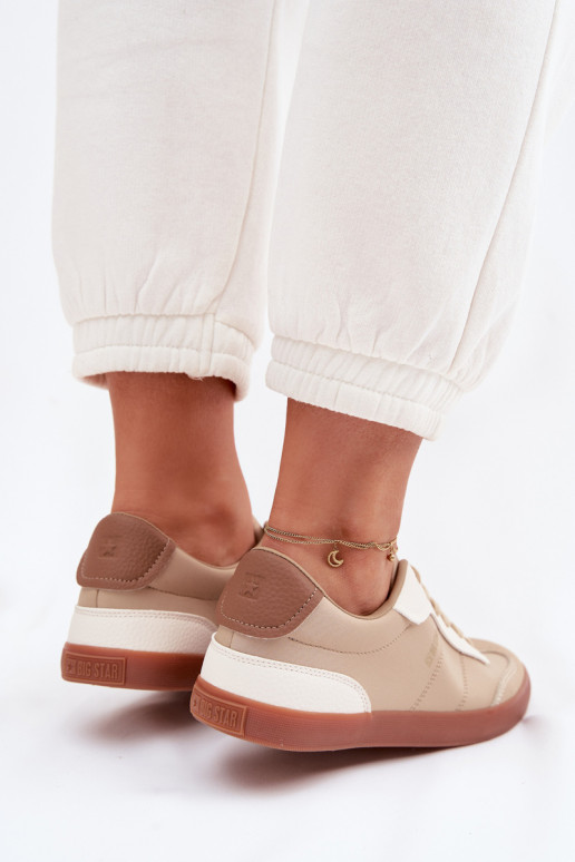 Chaussures modèle baskets Féminin Big Star TT274420 beige