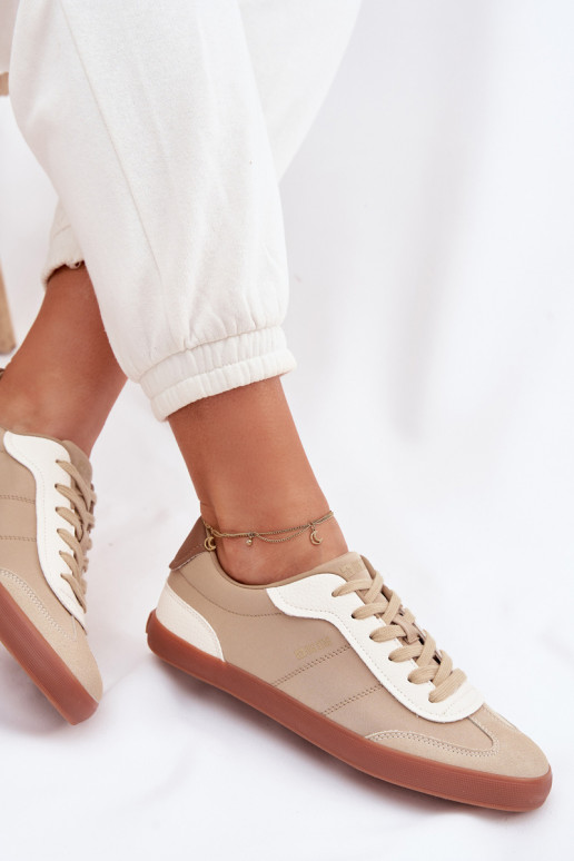 Chaussures modèle baskets Féminin Big Star TT274420 beige