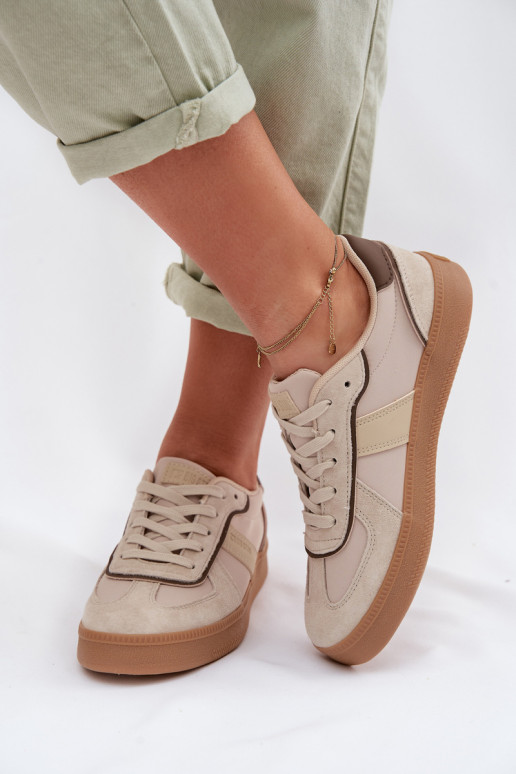 Chaussures modèle baskets Féminin Big Star TT274174 beige