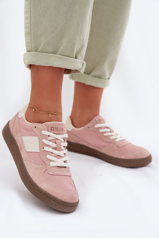 Chaussures modèle baskets Féminin Big Star TT274175 couleur rose