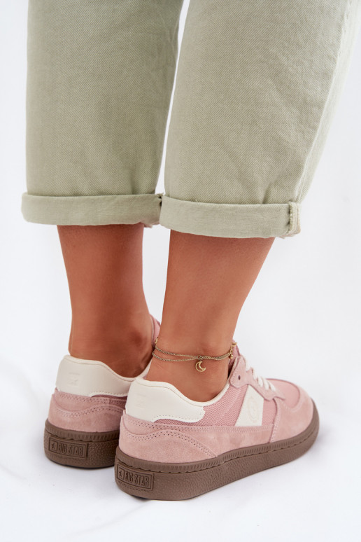 Chaussures modèle baskets Féminin Big Star TT274175 couleur rose