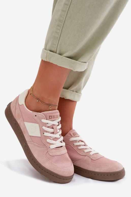 Chaussures modèle baskets Féminin Big Star TT274175 couleur rose
