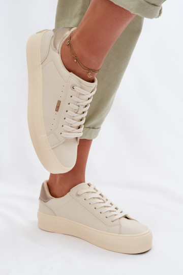 Chaussures modèle baskets avec une plateforme Big Star TT274806 beige