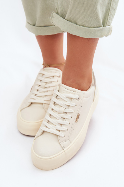 Chaussures modèle baskets avec une plateforme Big Star TT274806 beige