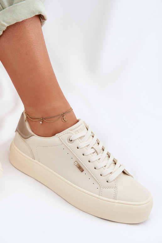 Chaussures modèle baskets avec une plateforme Big Star TT274806 beige
