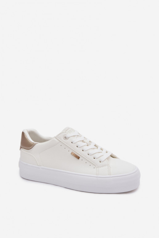 Chaussures modèle baskets avec une plateforme Big Star TT274805 couleur blanche