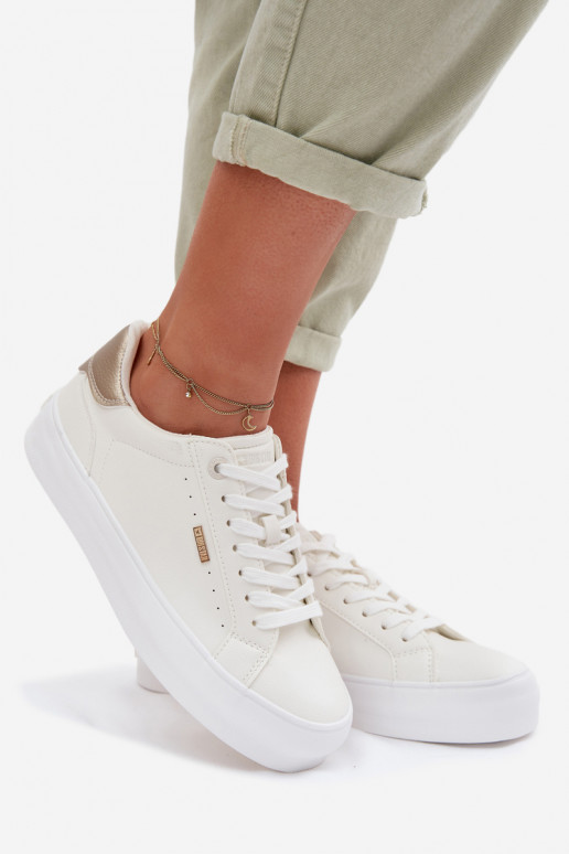 Chaussures modèle baskets avec une plateforme Big Star TT274805 couleur blanche