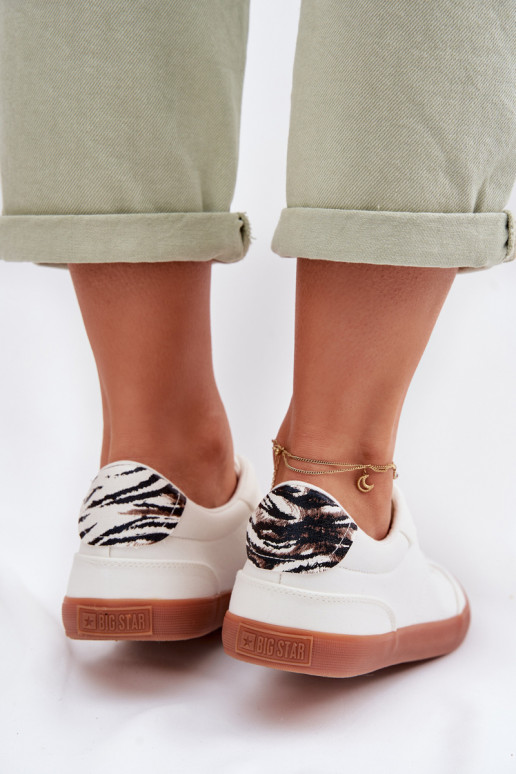 Chaussures modèle baskets Féminin  Big Star TT274357 couleur blanche