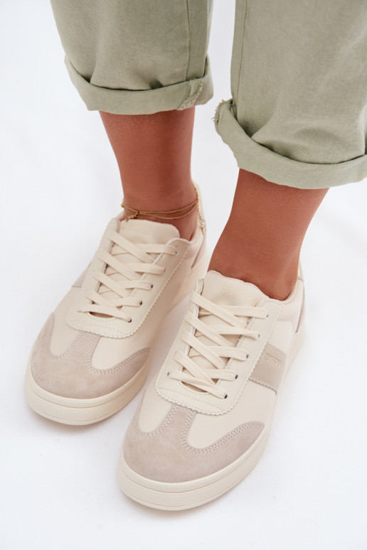 Chaussures modèle baskets Féminin Big Star TT274155 beige