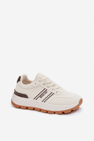 Chaussures modèle baskets Féminin avec une plateforme Big Star TT274881 Hi-Poly System beige 2