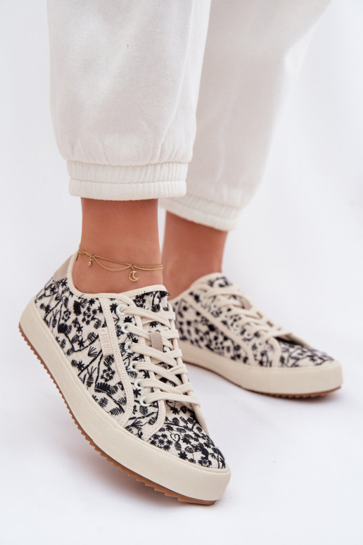 chaussures décontractées Baskets Féminin Big Star TT274842 couleur ivoire