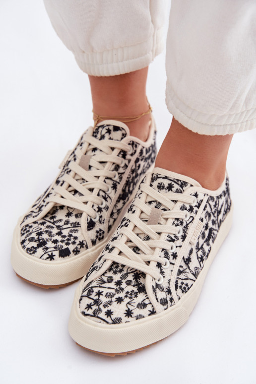 chaussures décontractées Baskets Féminin Big Star TT274842 couleur ivoire