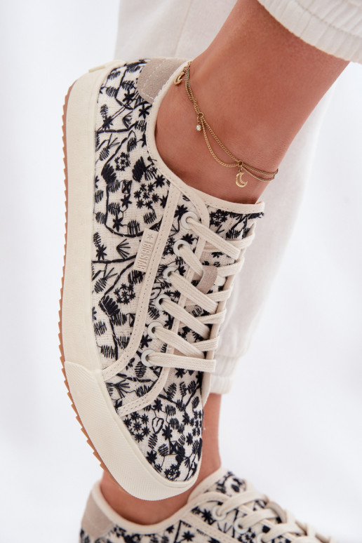 chaussures décontractées Baskets Féminin Big Star TT274842 couleur ivoire