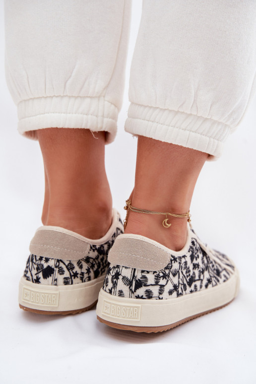 chaussures décontractées Baskets Féminin Big Star TT274842 couleur ivoire