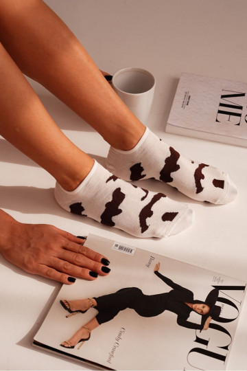 Chaussettes Féminin DANS Łaty couleur ivoire