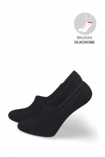 Chaussettes en microfibre pour hommes en coton noires