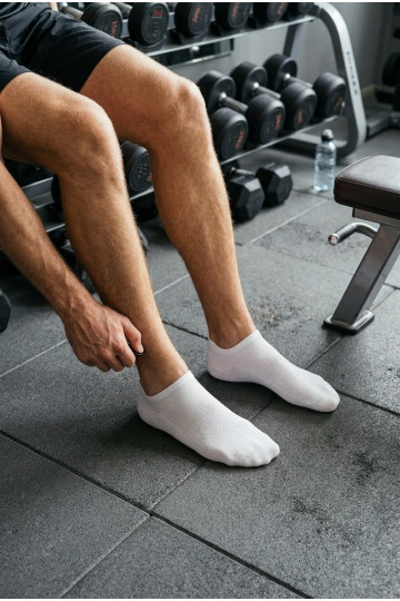 Chaussettes pour hommes Stopki ULTRA CIENKIE couleur blanche 2