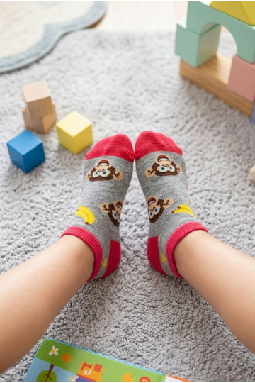Chaussettes Il fautłpki I Banany Puéril Jeunesse couleur grise 2