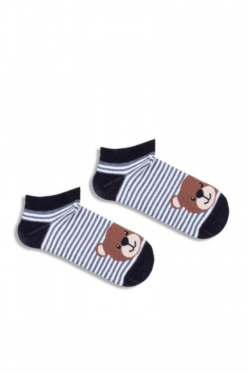 Chaussettes Puéril Jeunesse Bandes I Nounours couleur noire