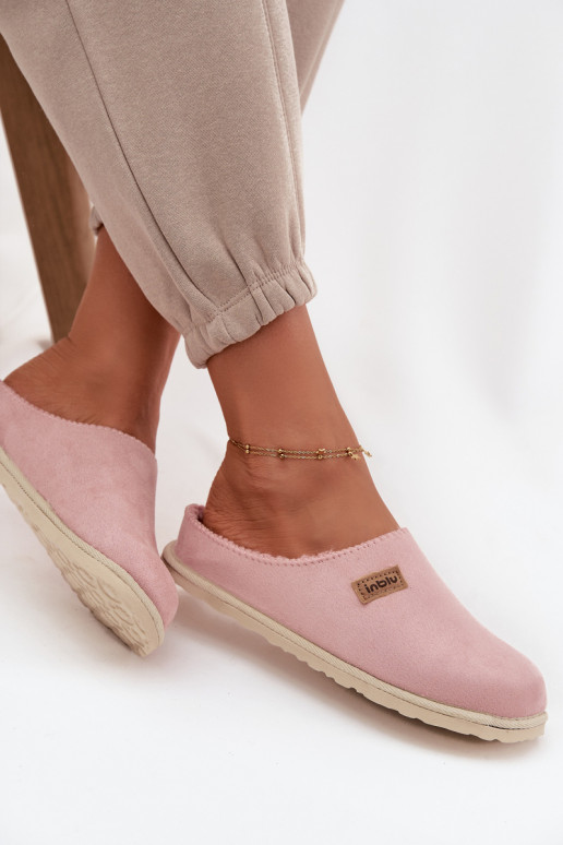 Chaussons Féminin chaussures fait maison Inblu CS000045 couleur rose