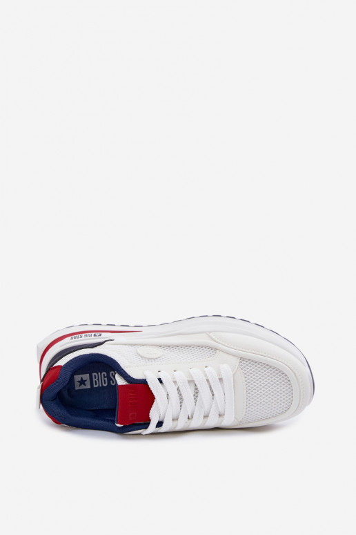 baskets pour hommes Big Star TT174315 Hi-Poly System couleur blanche