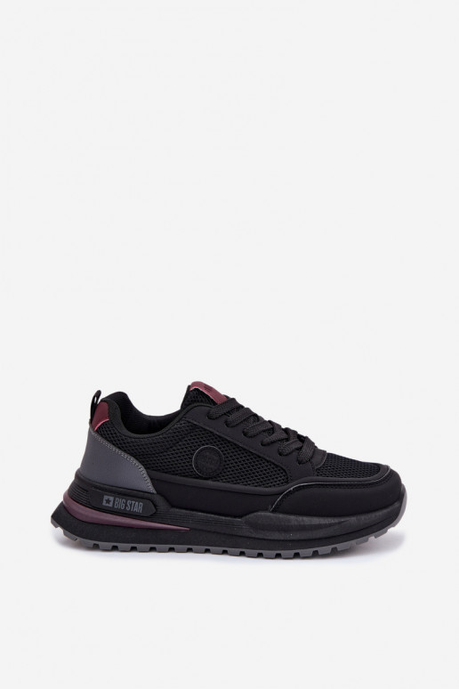 baskets pour hommes Big Star TT174317 Hi-Poly System couleur noire