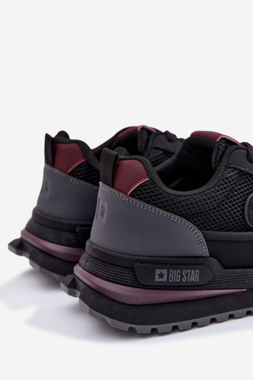baskets pour hommes Big Star TT174317 Hi-Poly System couleur noire