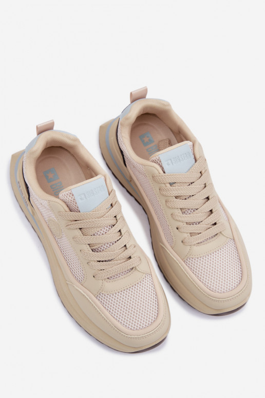 baskets pour hommes Big Star TT174316 Hi-Poly System beige