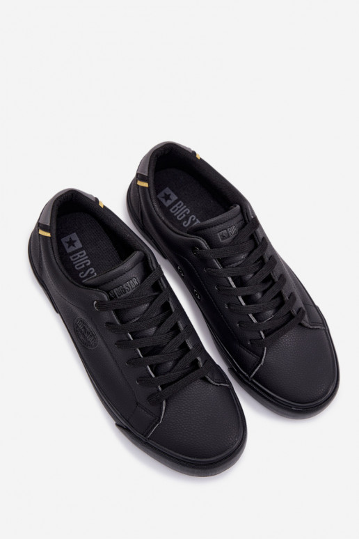 Chaussures modèle baskets baskets pour hommes Big Star TT174084 couleur noire