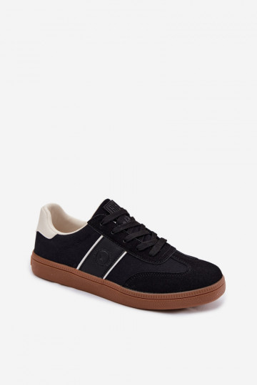 Chaussures modèle baskets pour hommes Big Star TT174129 couleur noire