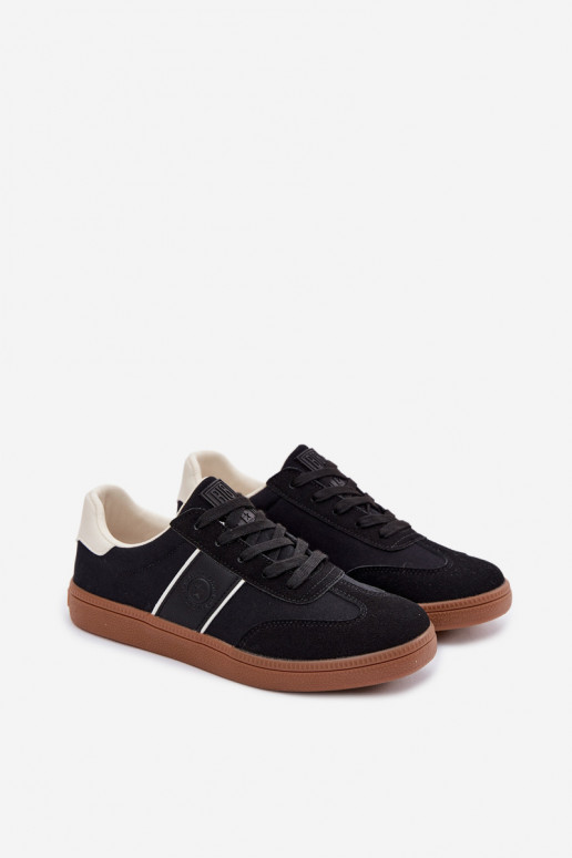 Chaussures modèle baskets pour hommes Big Star TT174129 couleur noire