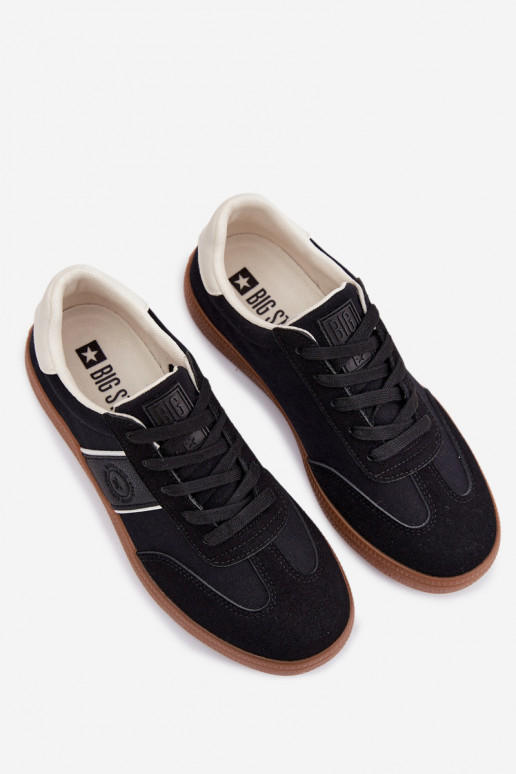 Chaussures modèle baskets pour hommes Big Star TT174129 couleur noire