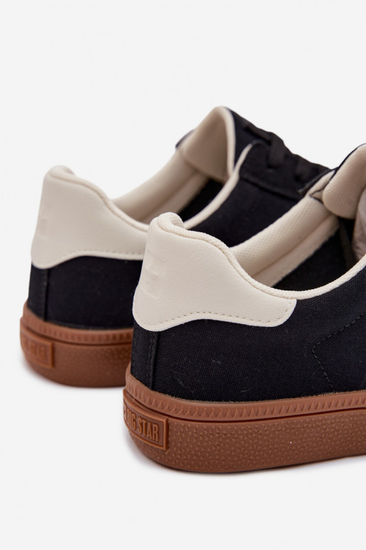 Chaussures modèle baskets pour hommes Big Star TT174129 couleur noire