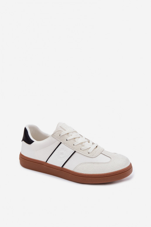 Chaussures modèle baskets pour hommes Big Star TT174128 couleur blanche