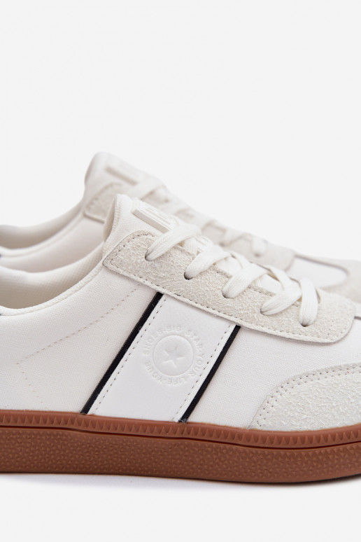 Chaussures modèle baskets pour hommes Big Star TT174128 couleur blanche