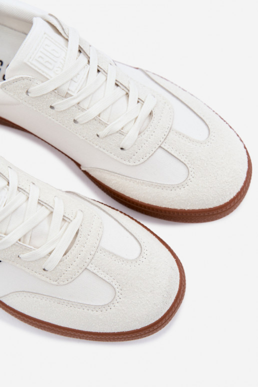 Chaussures modèle baskets pour hommes Big Star TT174128 couleur blanche