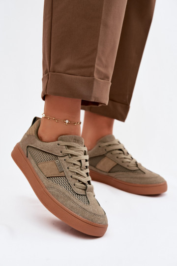 Chaussures modèle baskets Féminin Big Star TT274761 couleur kaki 2