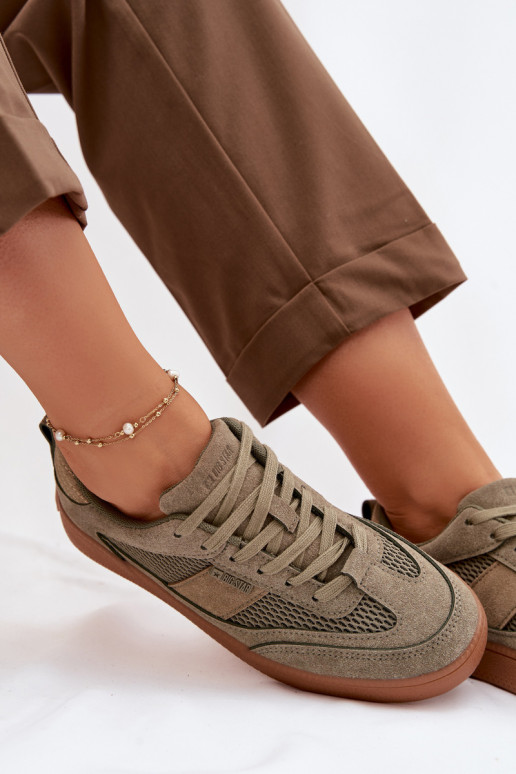 Chaussures modèle baskets Féminin Big Star TT274761 couleur kaki