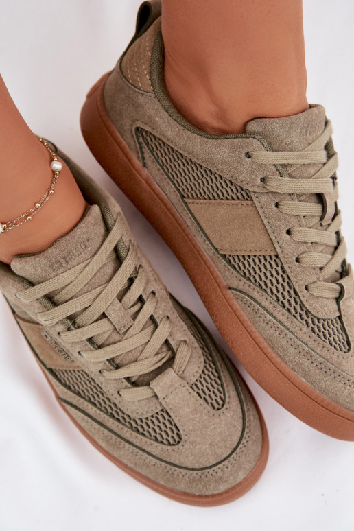 Chaussures modèle baskets Féminin Big Star TT274761 couleur kaki