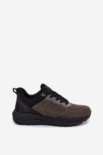 Baskets de sport pour hommes couleur vert et noir Remel 2