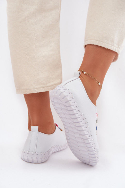 Peau chaussures Féminin Vinceza 95376 couleur blanche