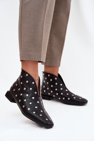 Bottes pour femmes Activé Subtilm Obcasie Ze couleur argentm Zdobieniem couleur noire Rosalind 2